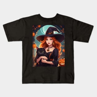 Halloween Witch Kids T-Shirt